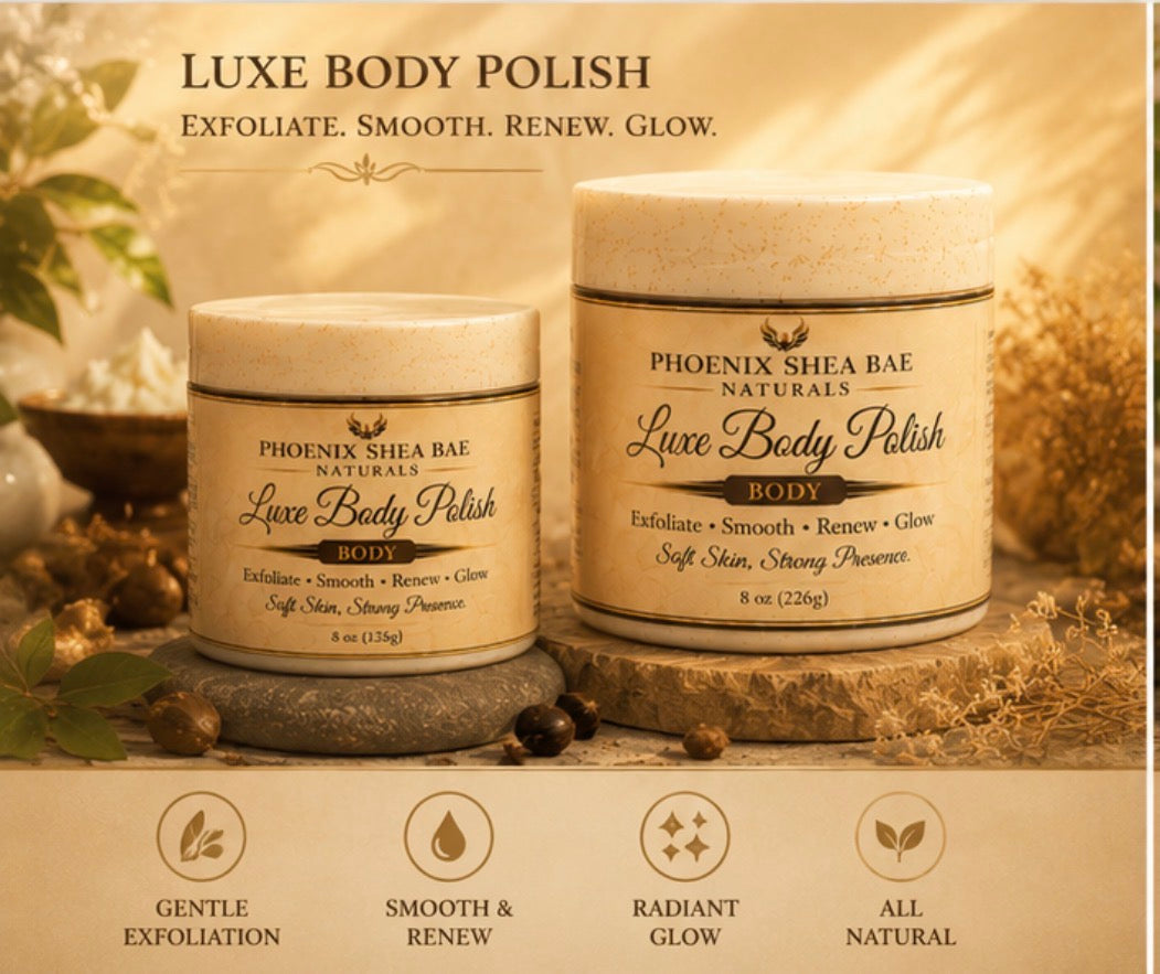 Luxe Body Polish – Exfoliate, Smooth & Glow | Soft Skin, Radiant Finish, Nourishing Care