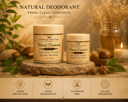 Natural Deodorant – Fresh, Clean & Confident | Odor Protection, Smooth Feel, Aluminum Free